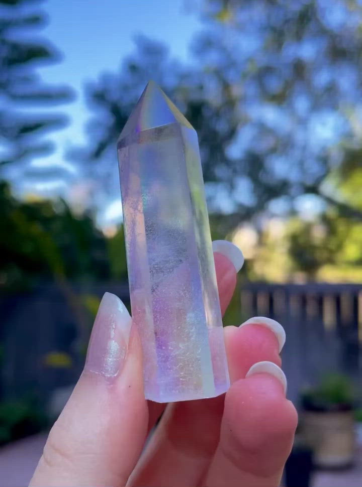 Angel Aura Clear Quartz Tower ~ 2