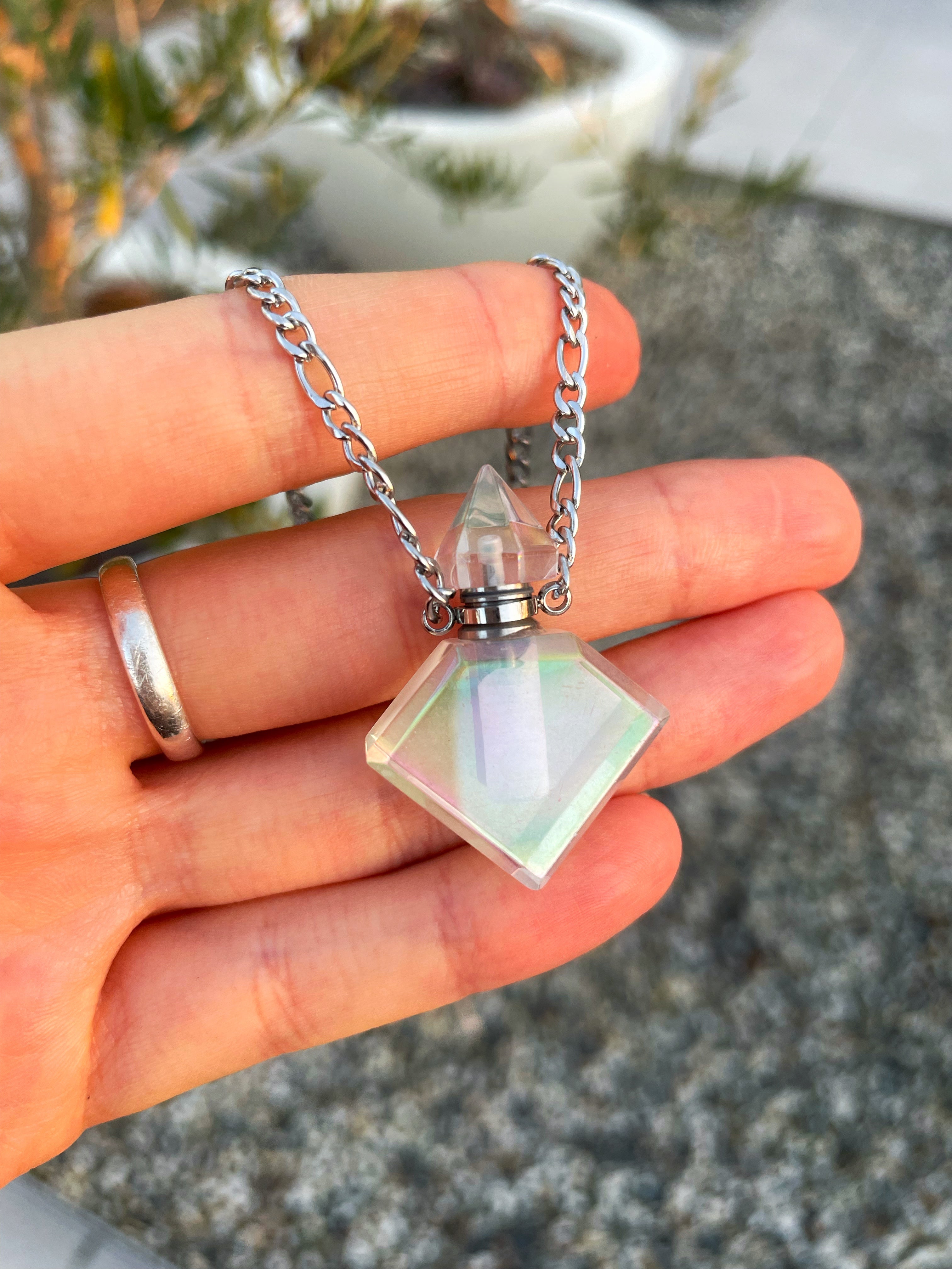 Essential Oils Aura Quartz Necklace ~ 2