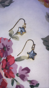 Dendritic Agate Star Earrings