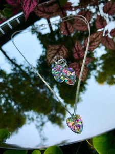 Sweetheart Necklace ~ Light Rainbow