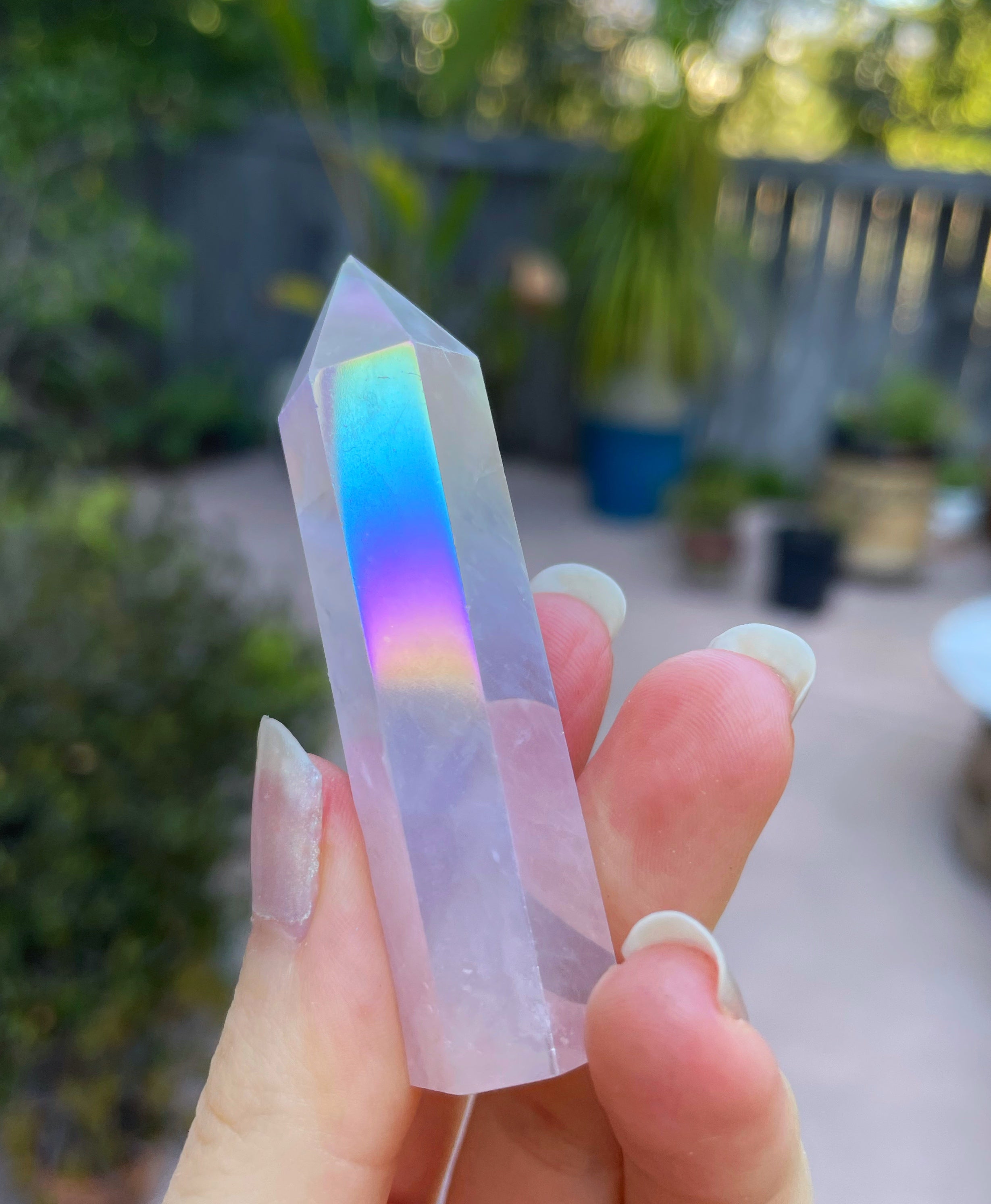 Angel Aura Rose Quartz Tower ~ 2