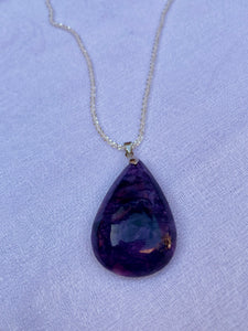 Charoite Necklace ~ Sterling Silver