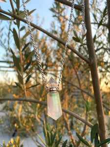 Essential Oils Aura Quartz Necklace ~ 3