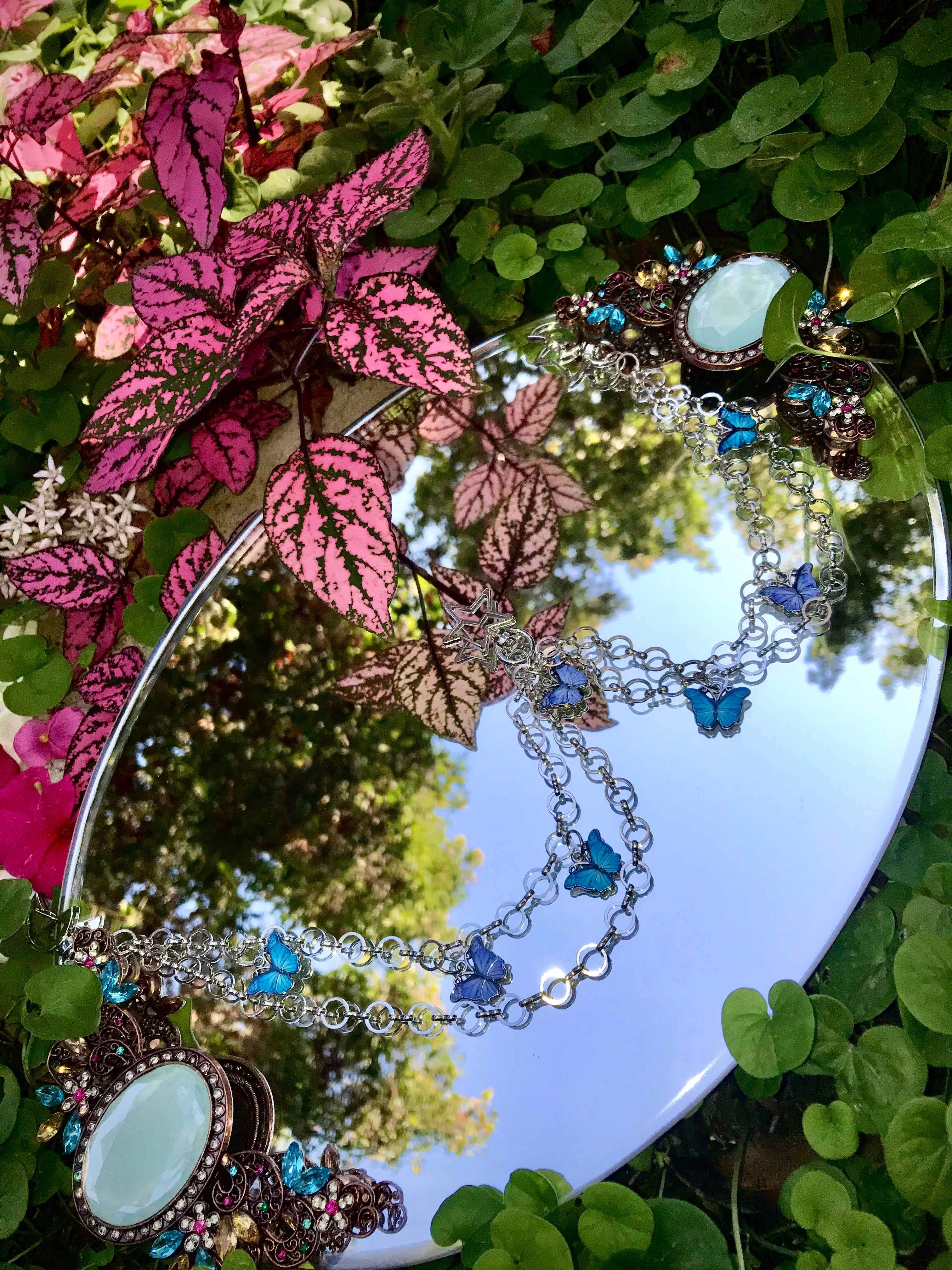 Beautiful Butterfly Body Chain ~ Blue