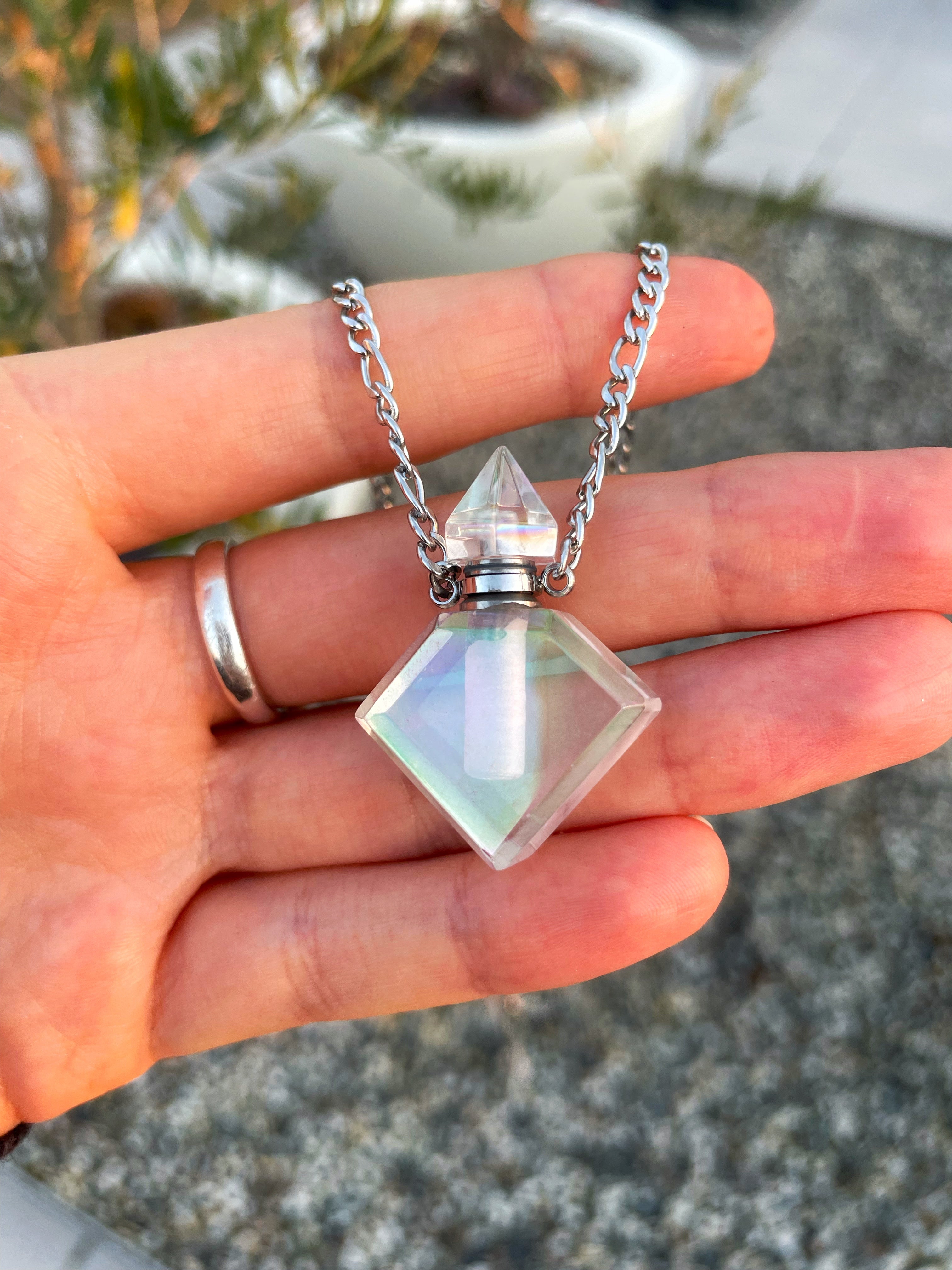 Essential Oils Aura Quartz Necklace ~ 2