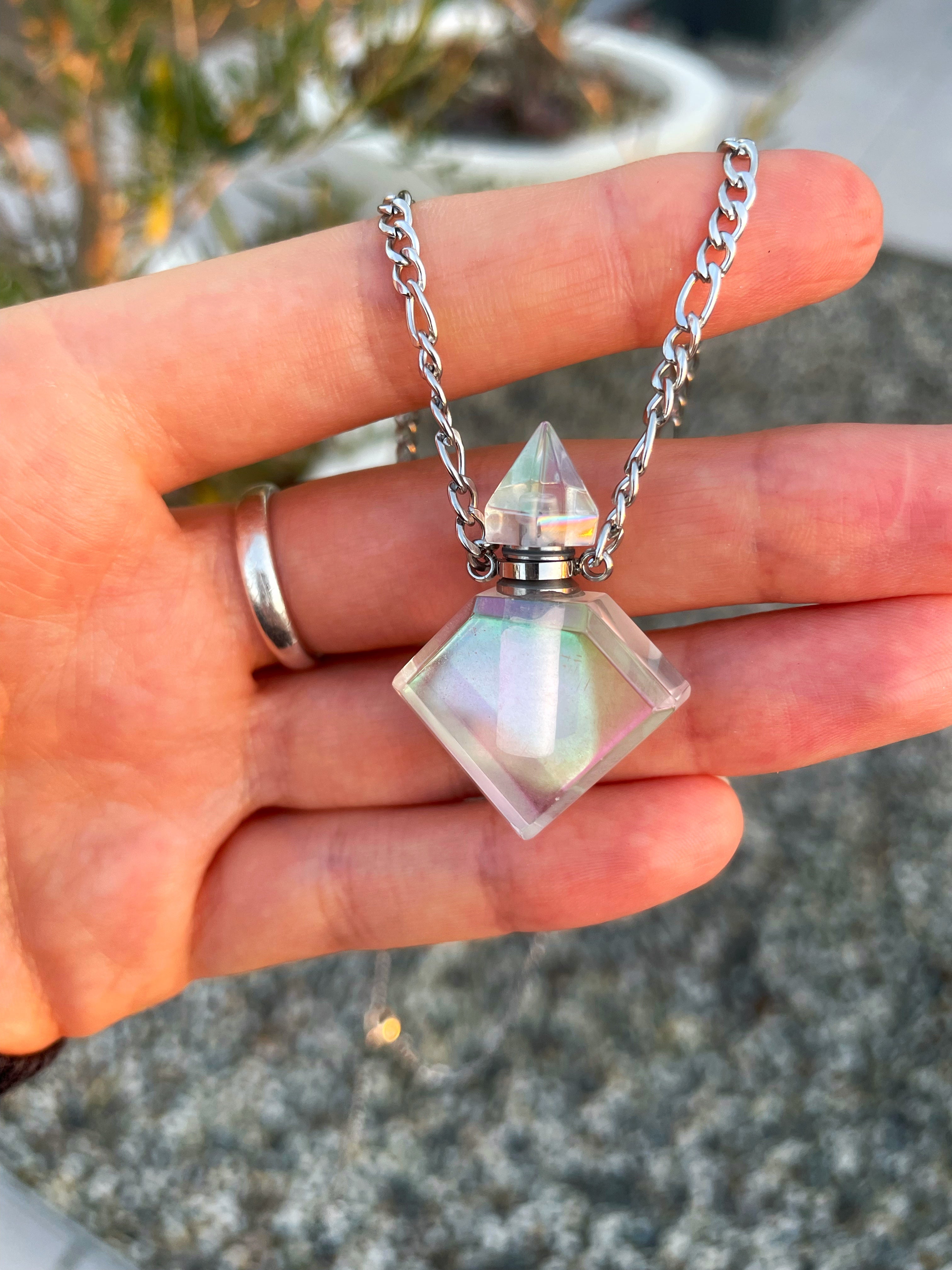 Essential Oils Aura Quartz Necklace ~ 2