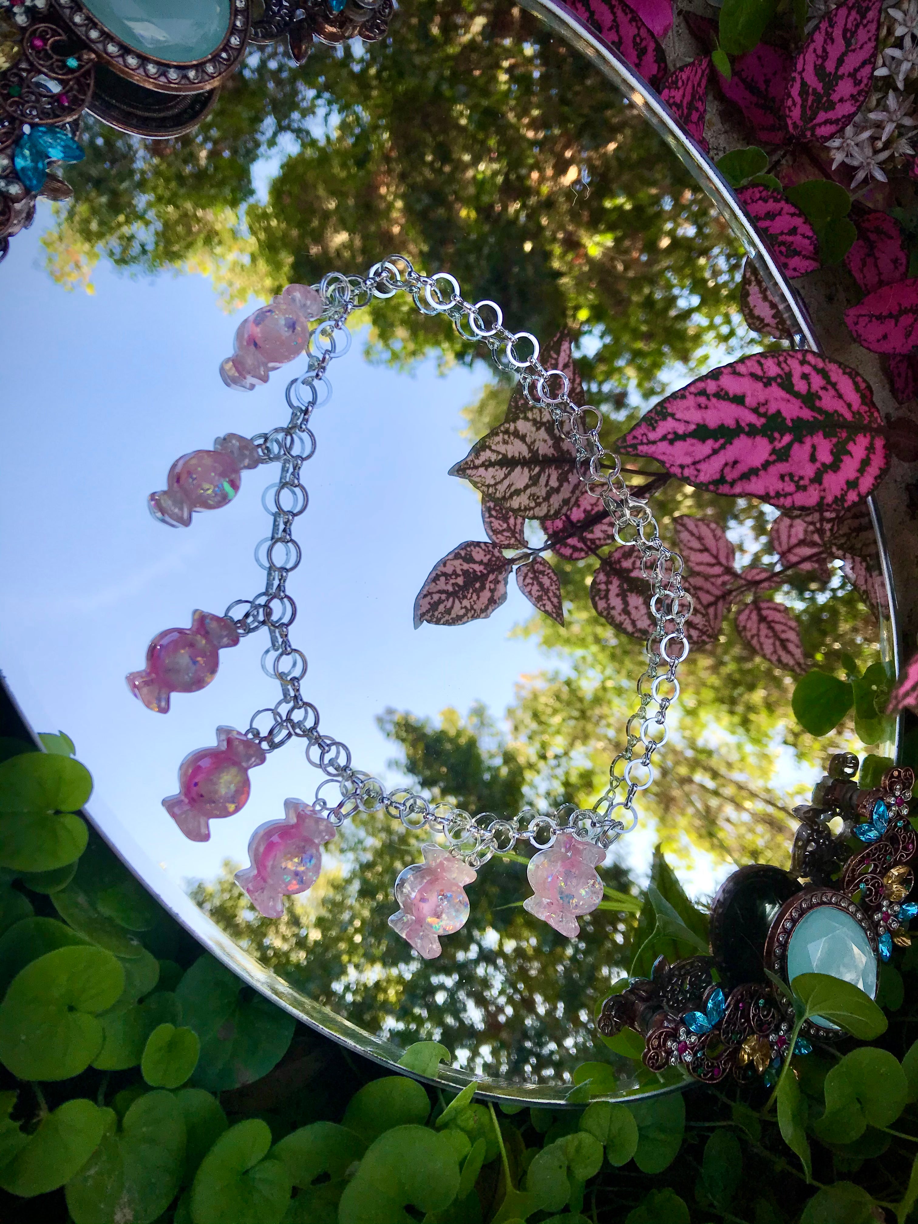 Candy Babe Choker Necklace ~ Pink