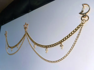 Magic Mushroom Body Chain ~ Gold Plated