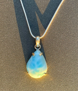 Larimar Necklace ~ Teardrop