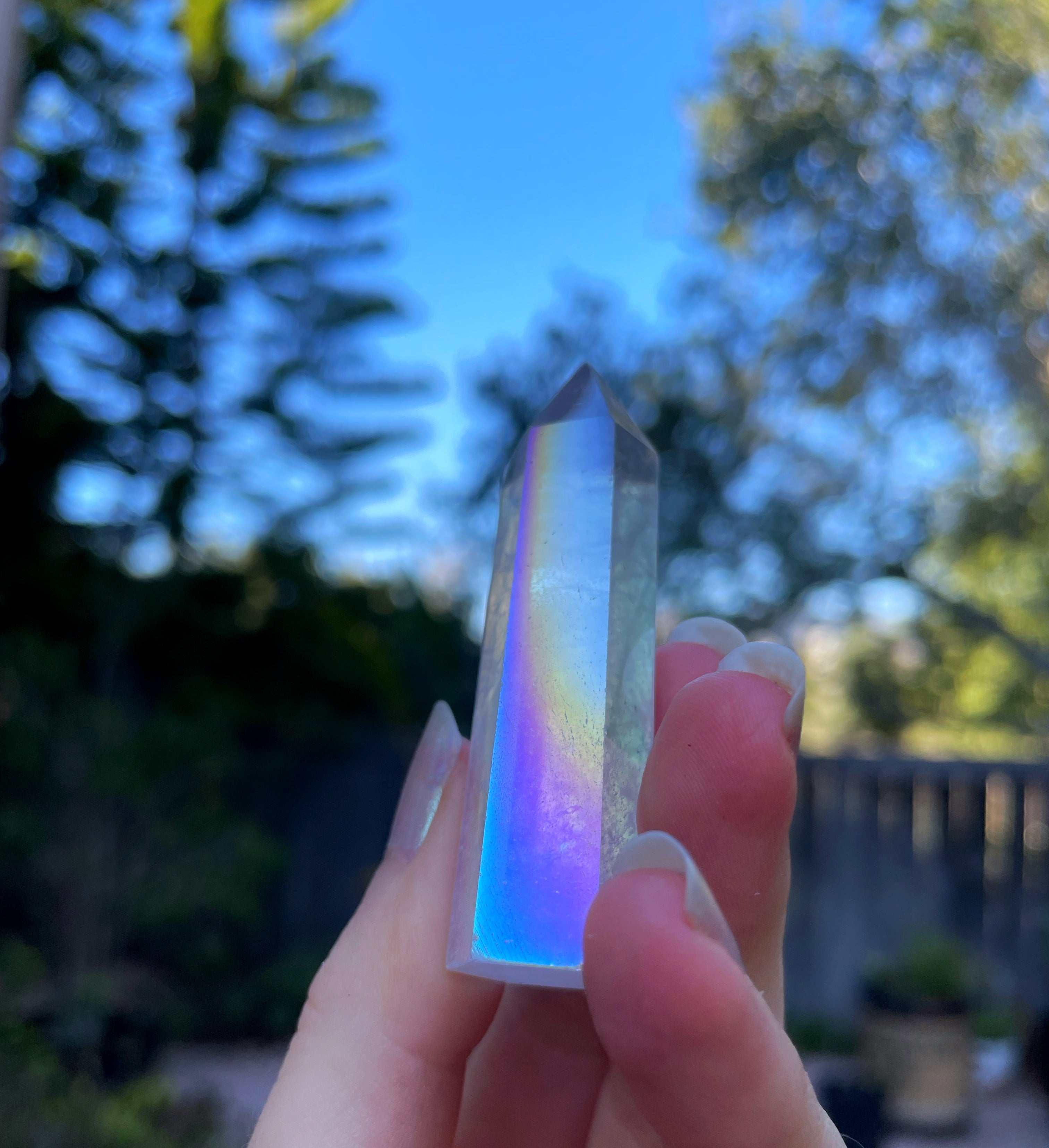 Angel Aura Clear Quartz Tower ~ 2