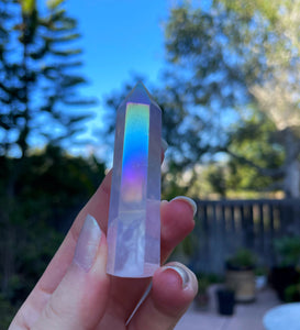 Angel Aura Rose Quartz Tower ~ 1