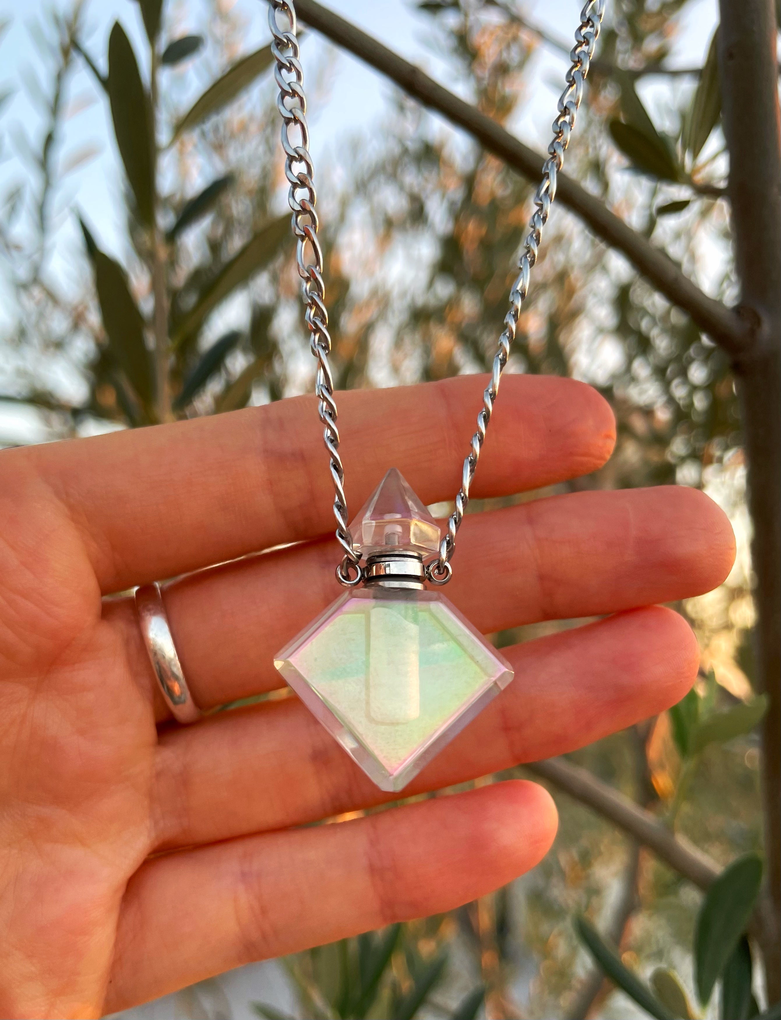 Essential Oils Aura Quartz Necklace ~ 2