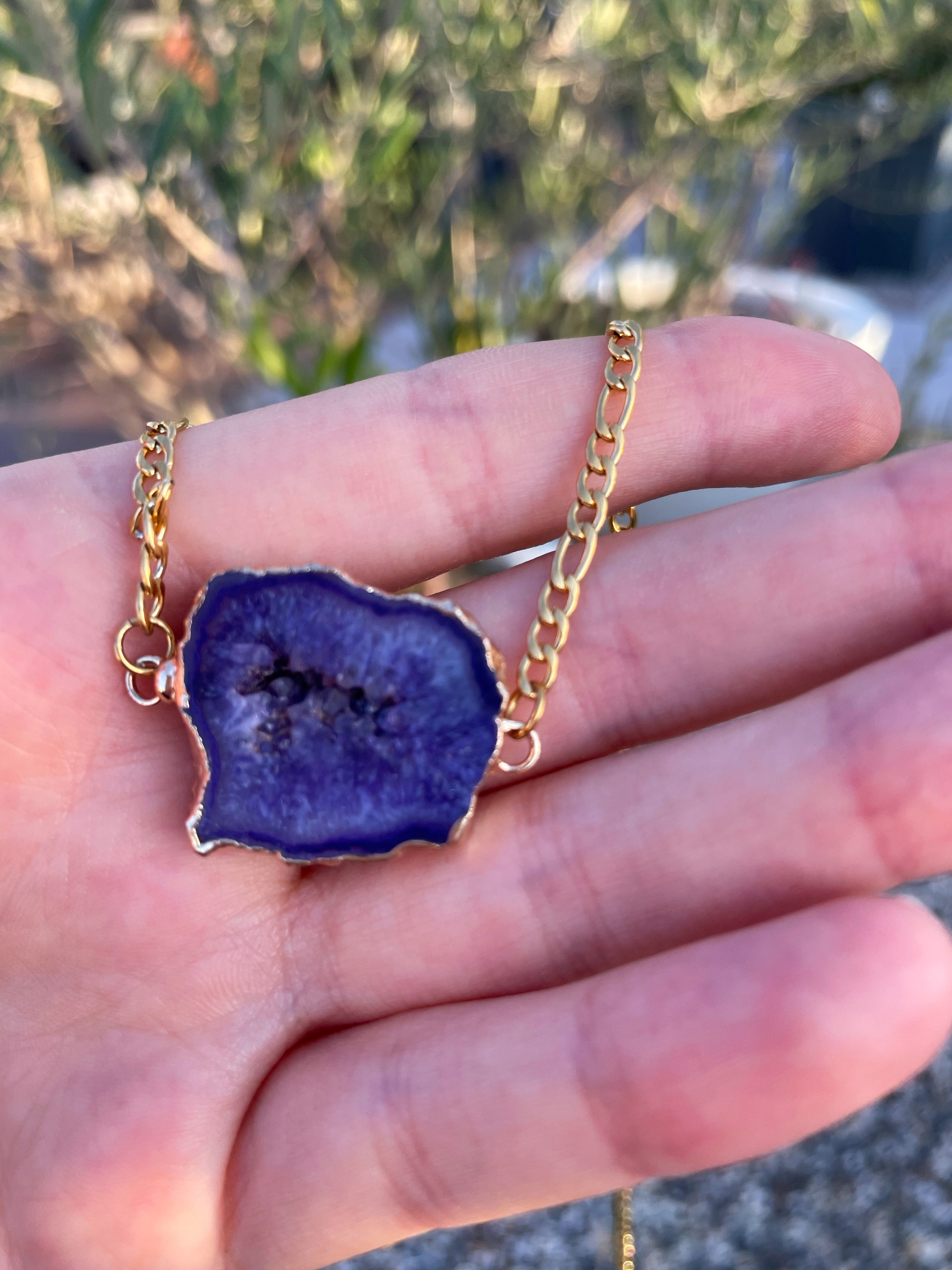 Purple Agate Necklace ~ 2