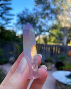 Angel Aura Rose Quartz Tower ~ 4