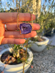 Purple Agate Necklace ~ 2