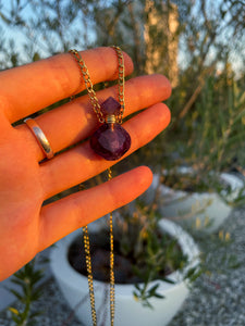 Essential Oils Amethyst Necklace