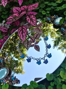 Beautiful Butterfly Necklace ~ Blue